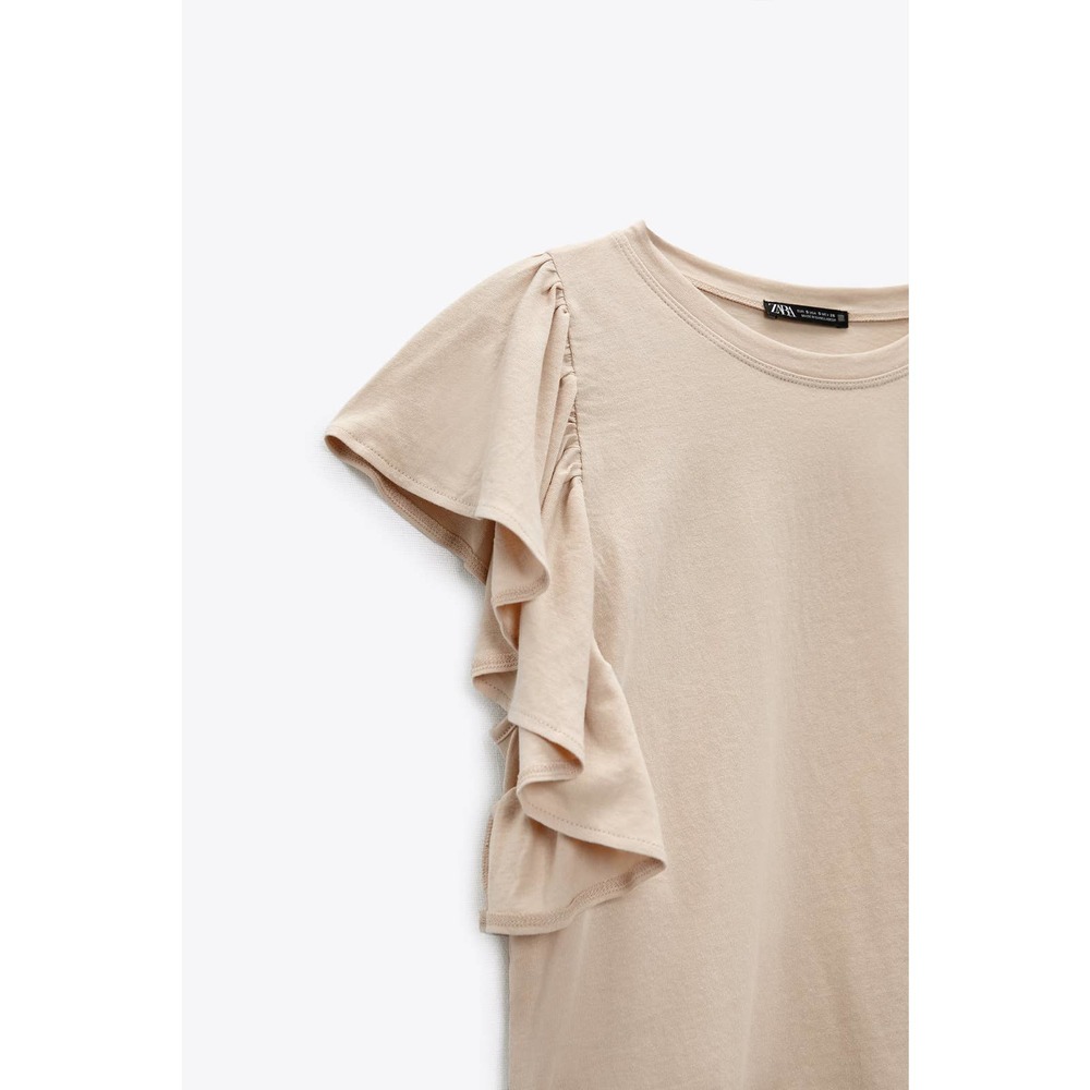 NWT Zara Ruffled Top Size M